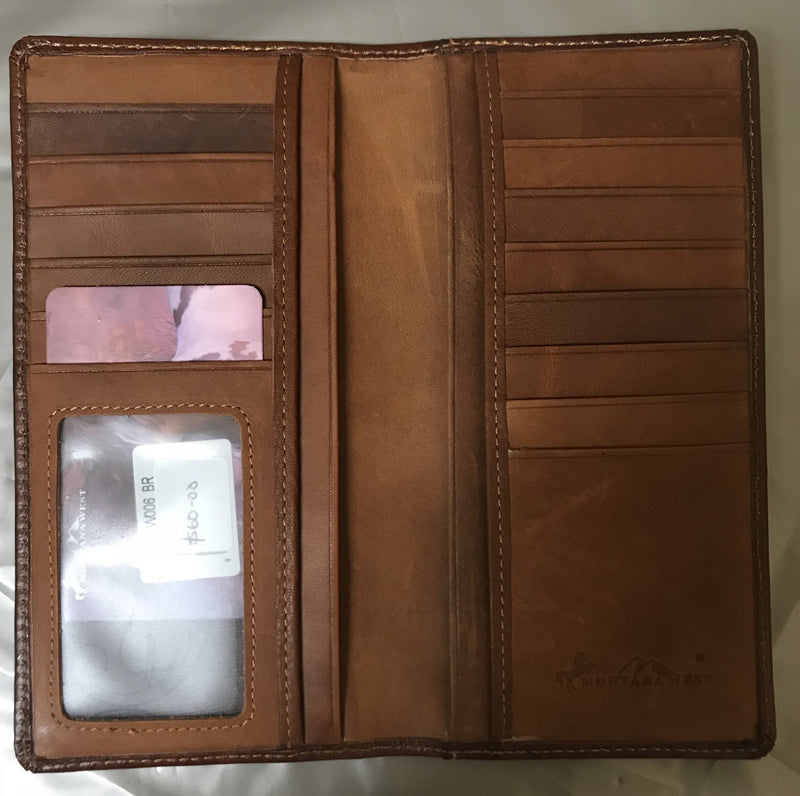 MWLW006 Genuine Tooled Leather Collection Men's Wallet - Rawhide Western Wear 