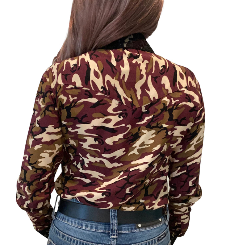 L1364 - Camo Ladies Western Shirt