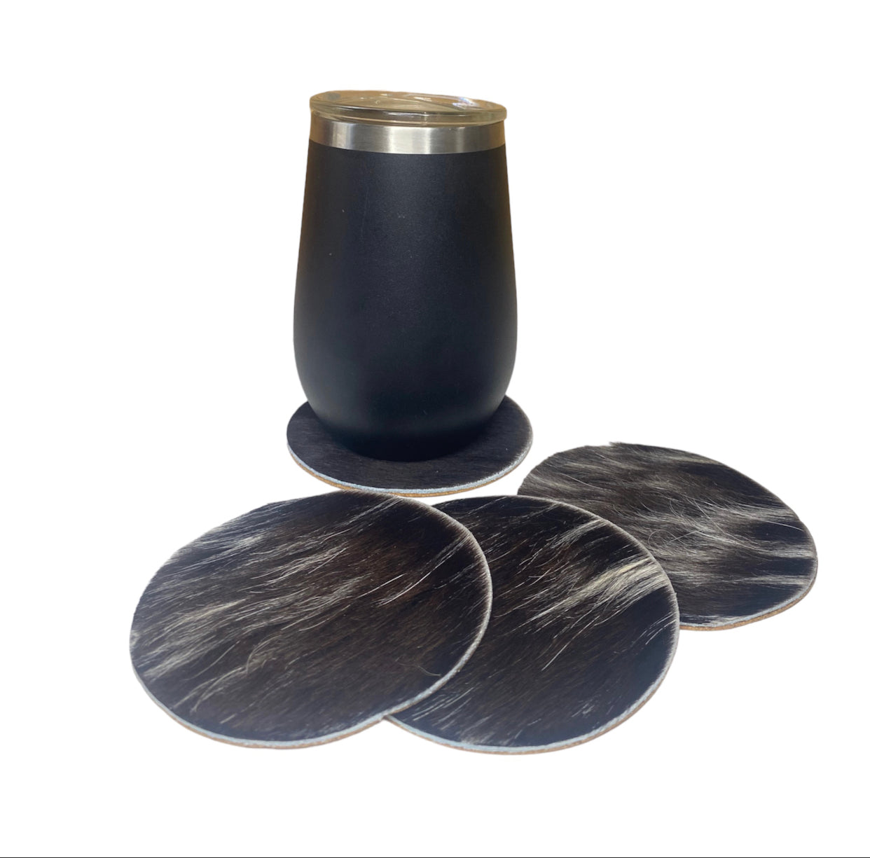 A8388- 100% Hide & Leather Coasters