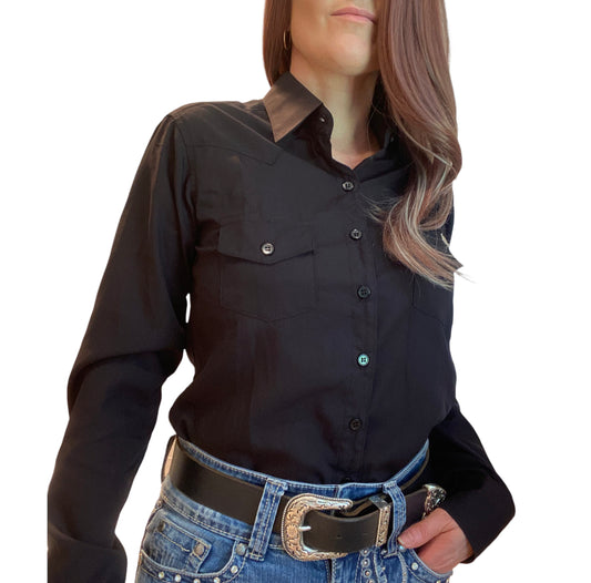 L1158 - Mari Ladies Western Shirt - With Pockets