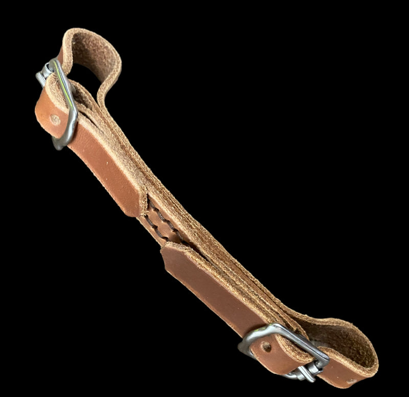 T5498 - Aust Made Leather Curb Strap w buckles