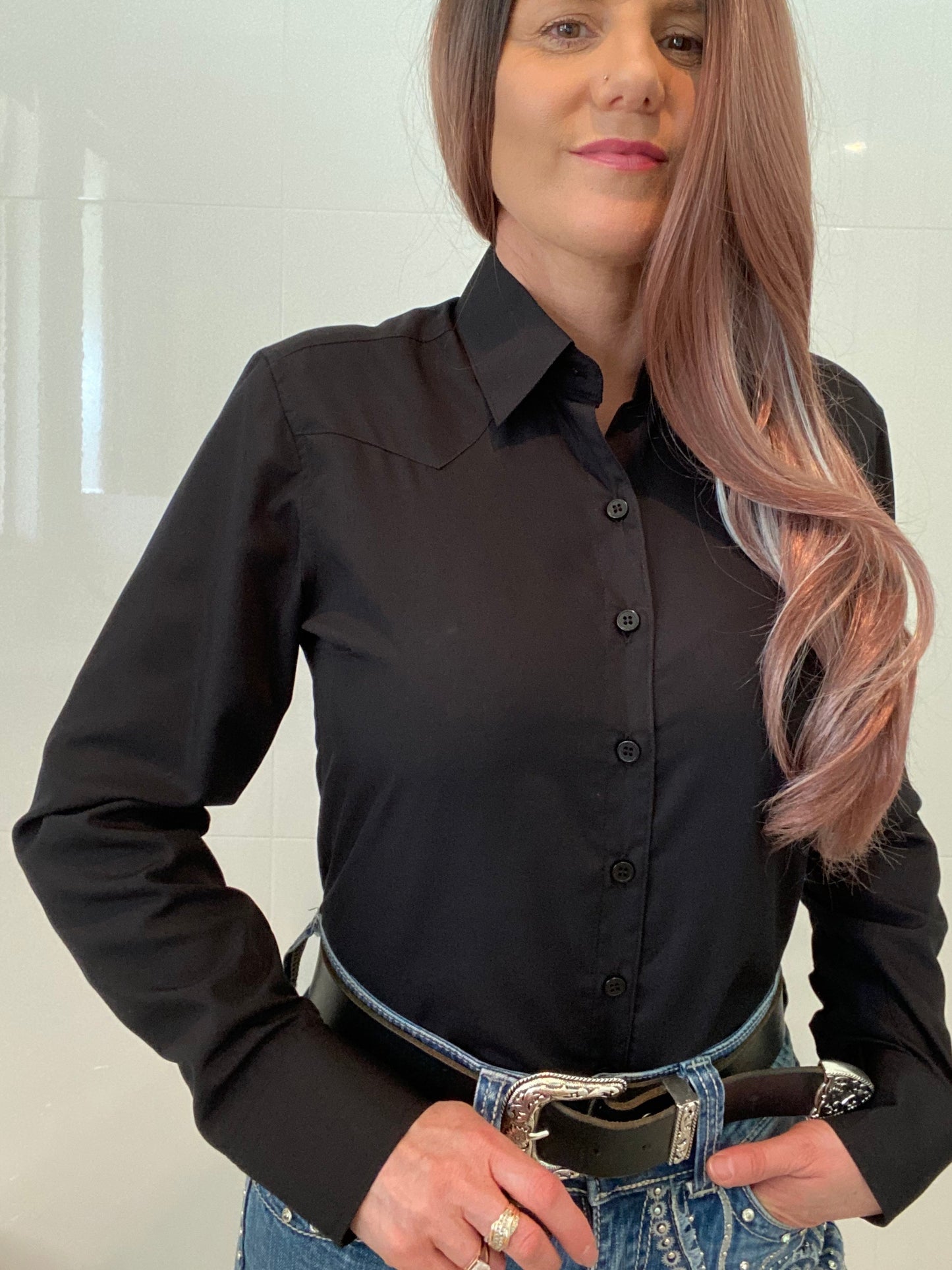 L1355 - Billie Ladies Western Shirt - No Pockets