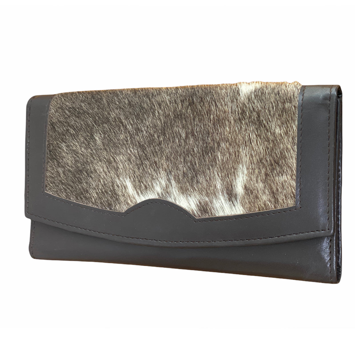 A7763 - Hair-On Collection Secretary Style Wallet