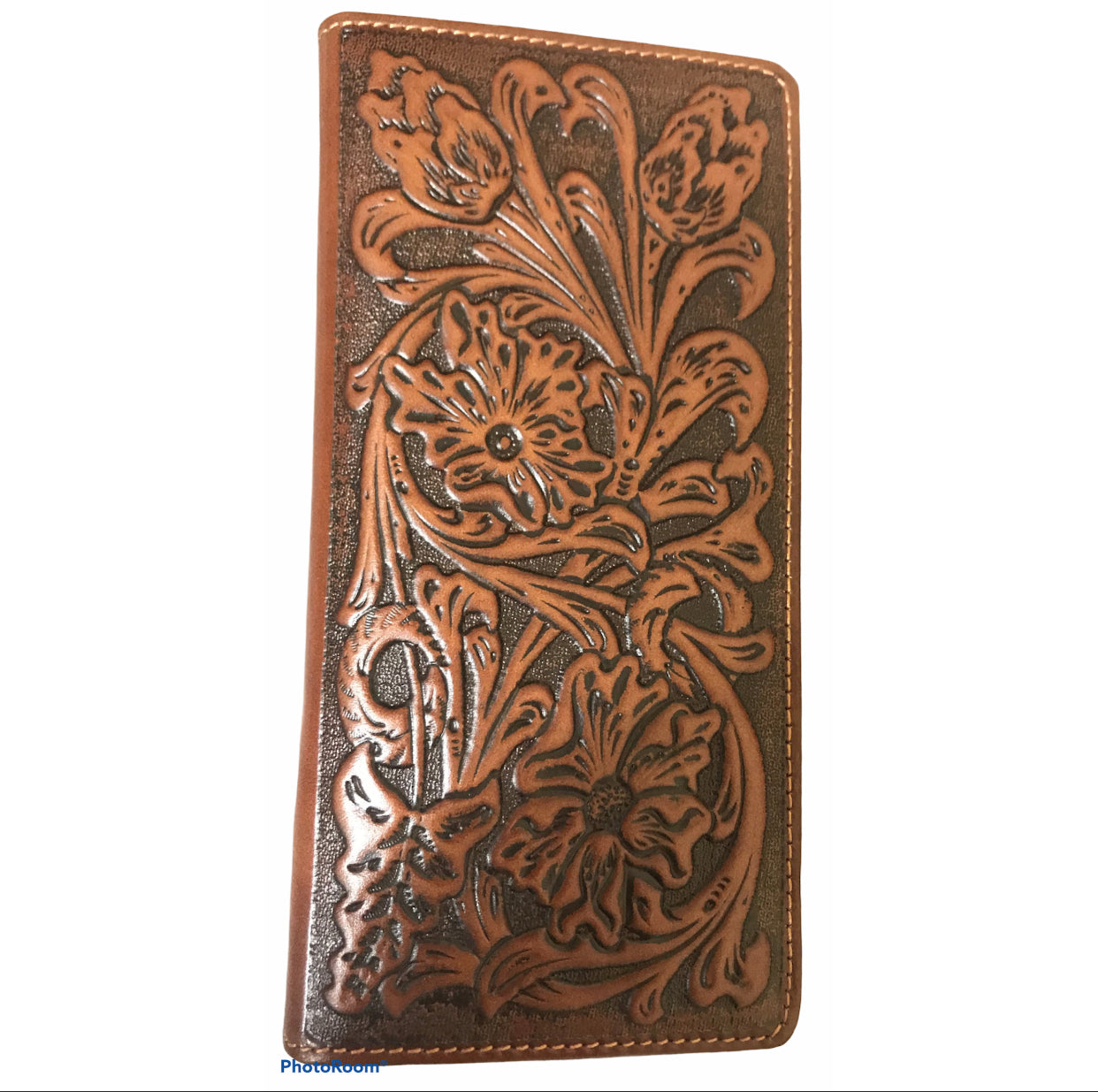 MWLW006 Genuine Tooled Leather Collection Men's Wallet - Rawhide Western Wear 