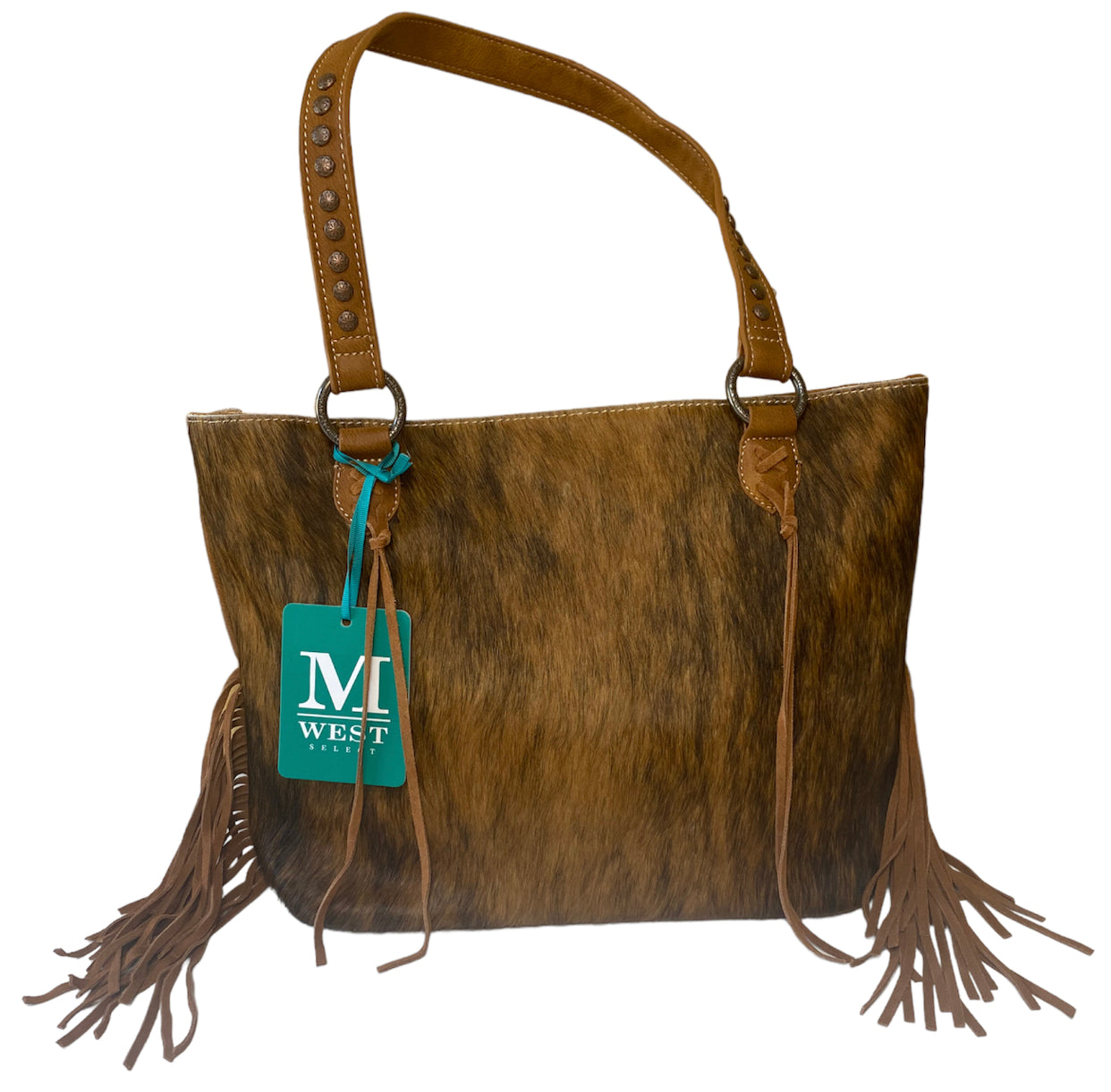 MWT121H8317BR - Trinity Ranch Hair-On Cowhide Collection Concealed Carry Hobo