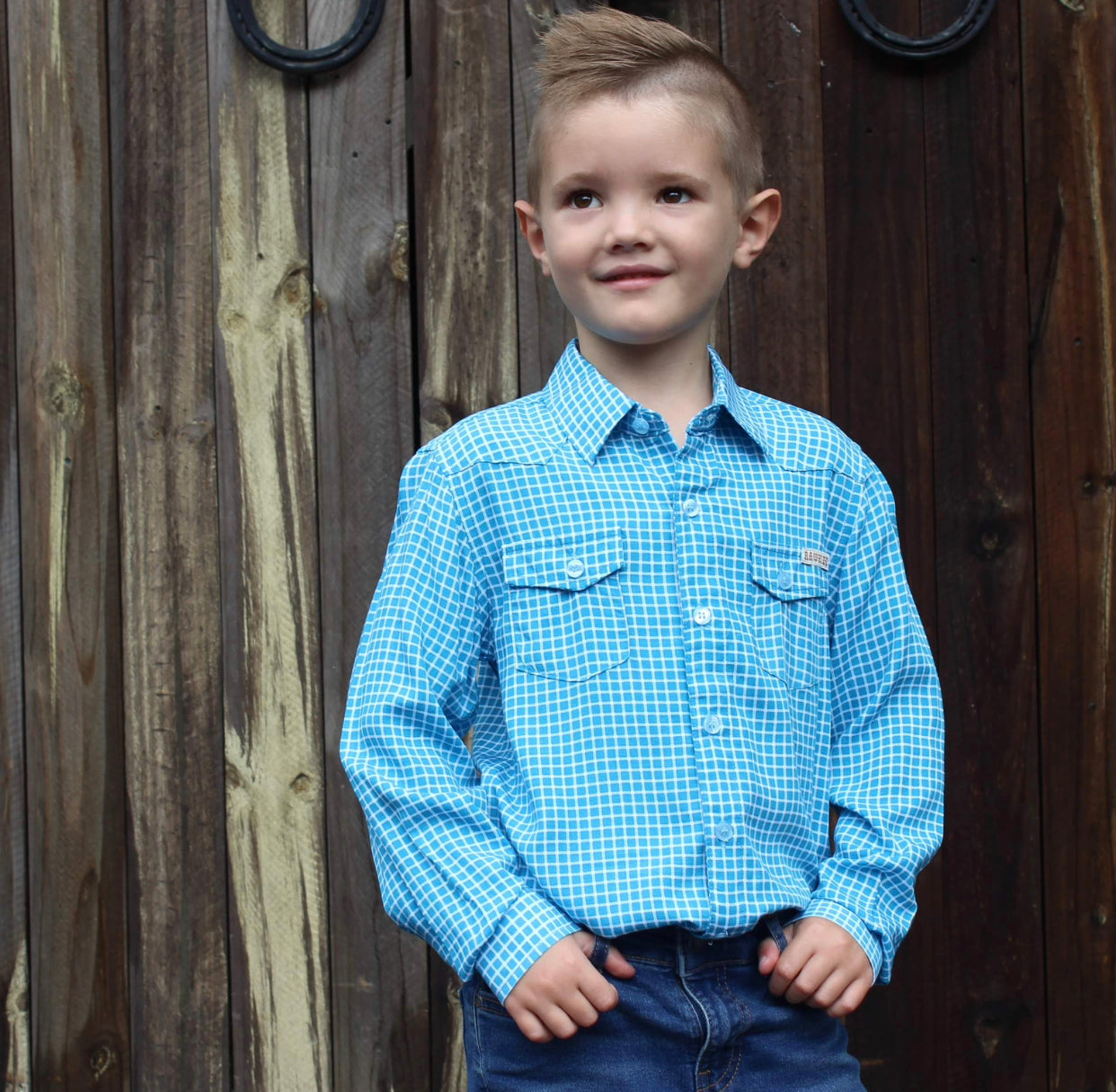 K2049B - Archer Kids Western Shirt