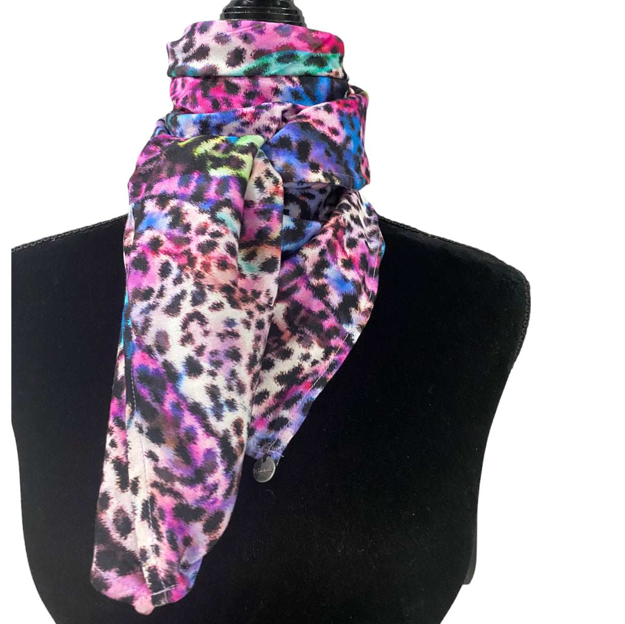 A8012 - Colourful Leopard Rawhide Scarf