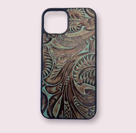 A8376 - IPhone 13 Tooled Leather Case
