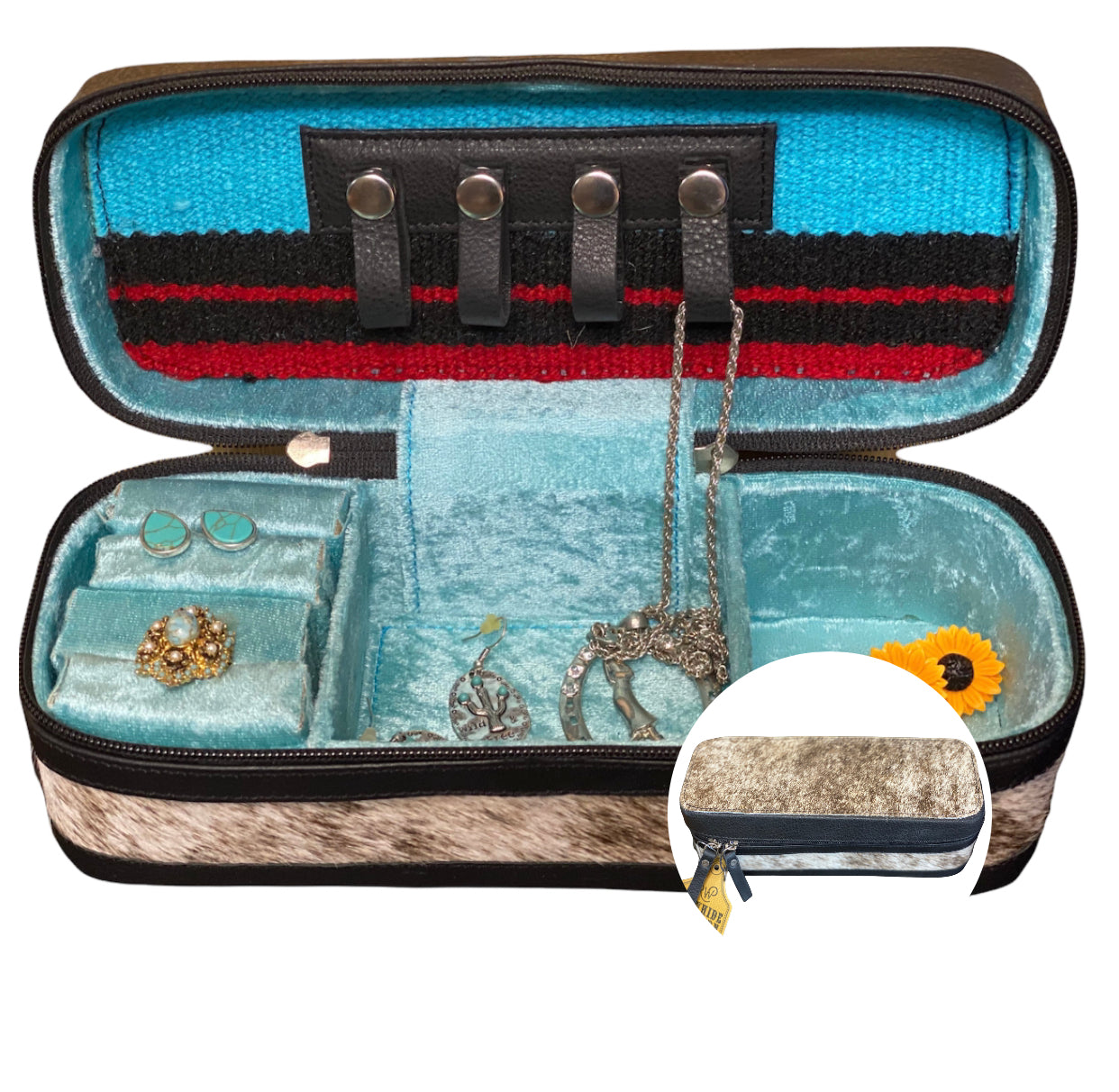 A7853 - Hair On Hide Jewellery Box