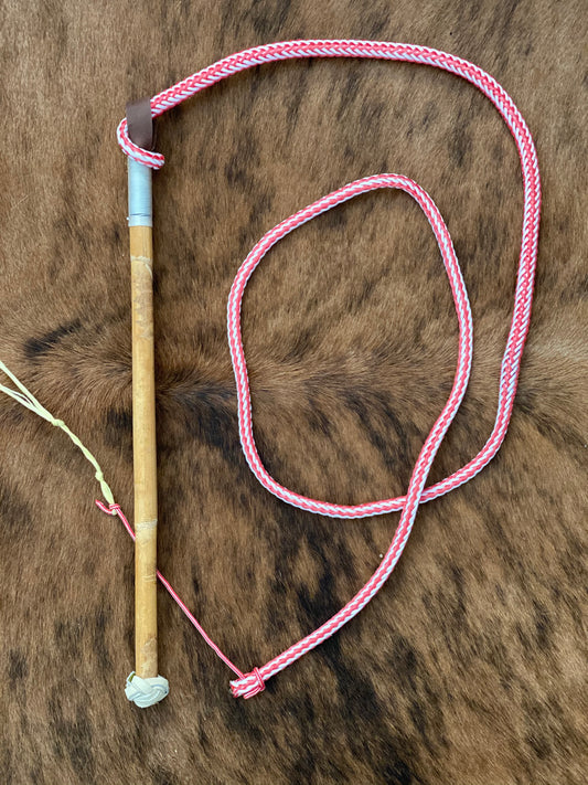 T5046 - Aust Made Red Nylon Stock Whip - Rawhide Western Wear 