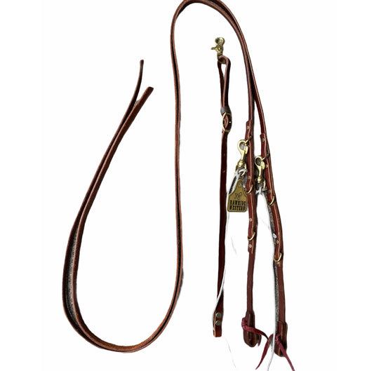 T5100  - Aust Made  German Martingale - Split Reins - Rawhide Western Wear 