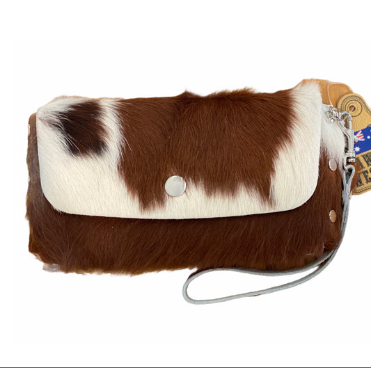 A7698 - Hide 100% Real Leather Ladies Clutch