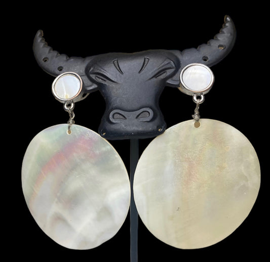 2187 - Opal Look Dangle Earrings