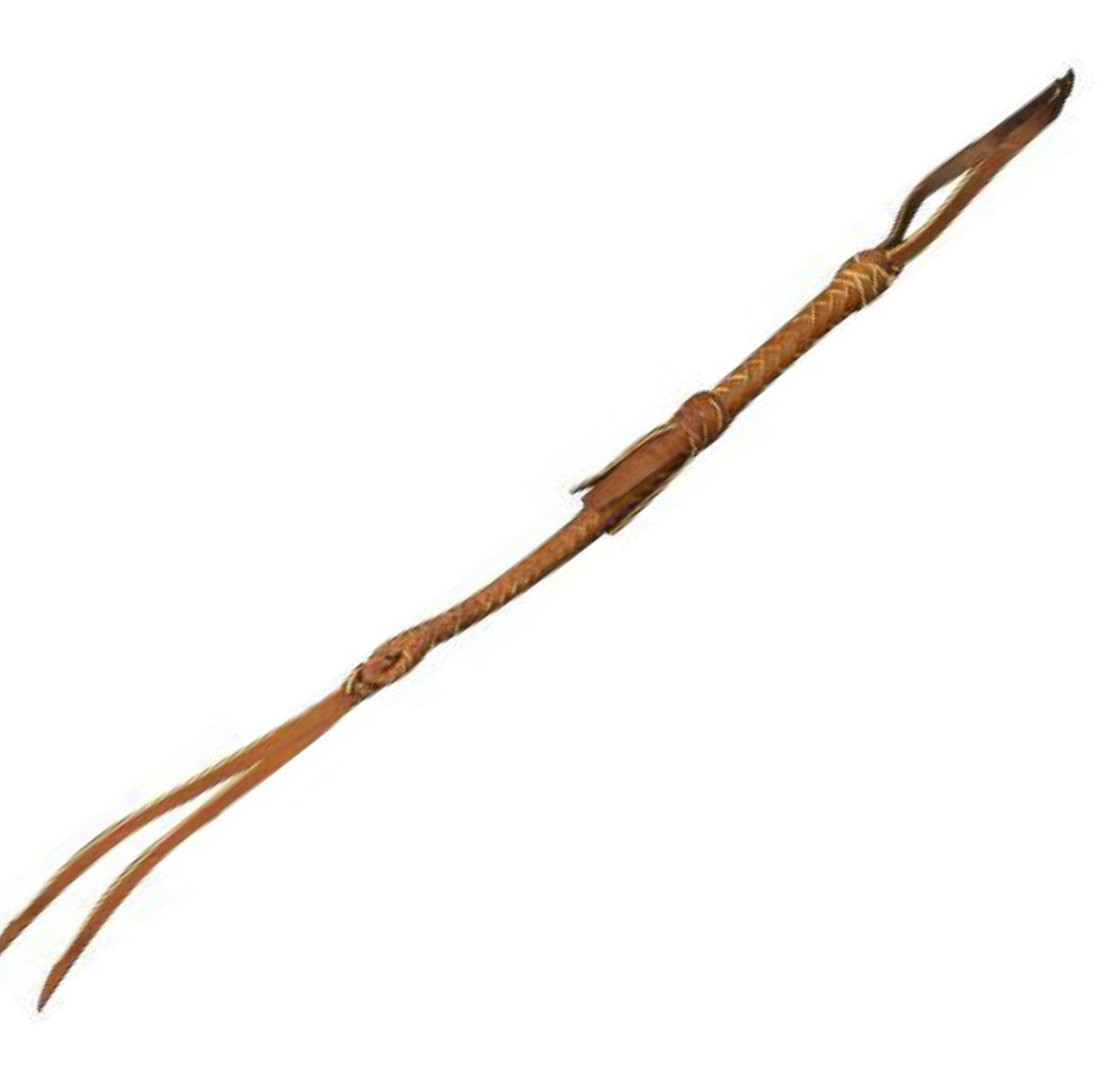 6650 - Leather Braided Quirt with Wrist Loop.