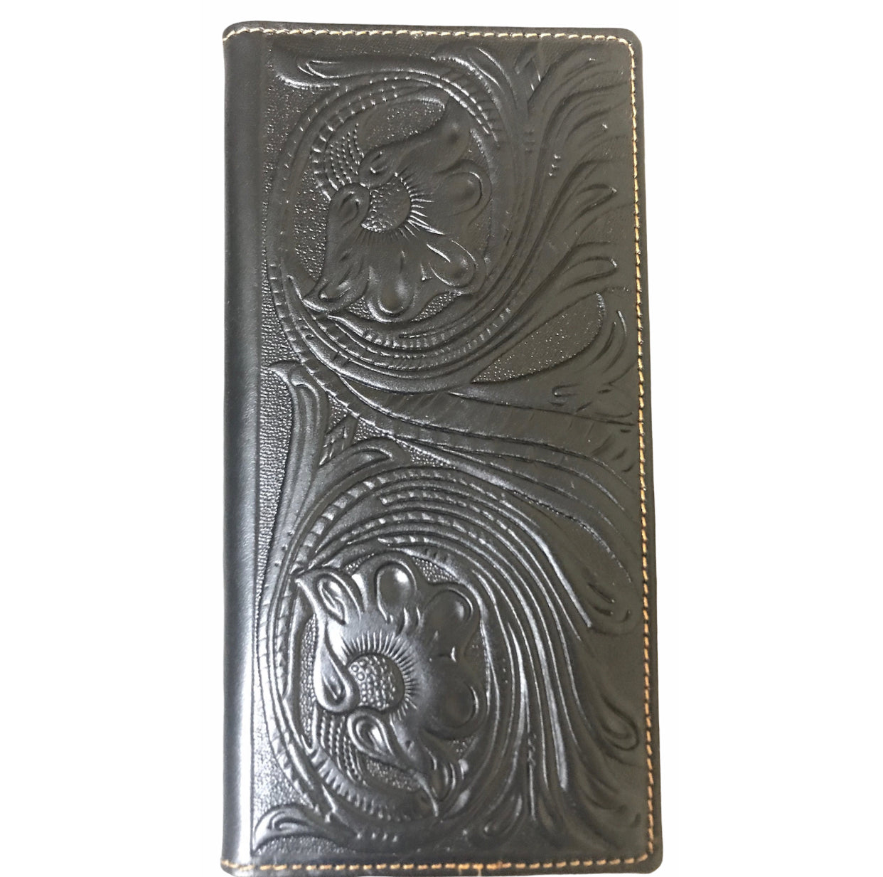 MWL-W001 Genuine Tooled Leather Collection Men's Wallet - Rawhide Western Wear 