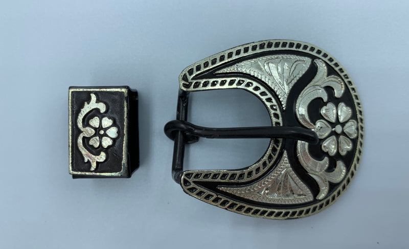 A7242 - Floral Buckle & Keeper - Rawhide Western Wear 