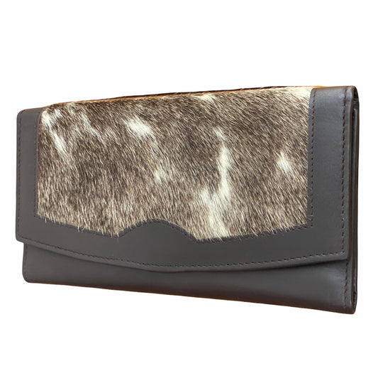 A7761 - Hair-On Collection Secretary Style Wallet