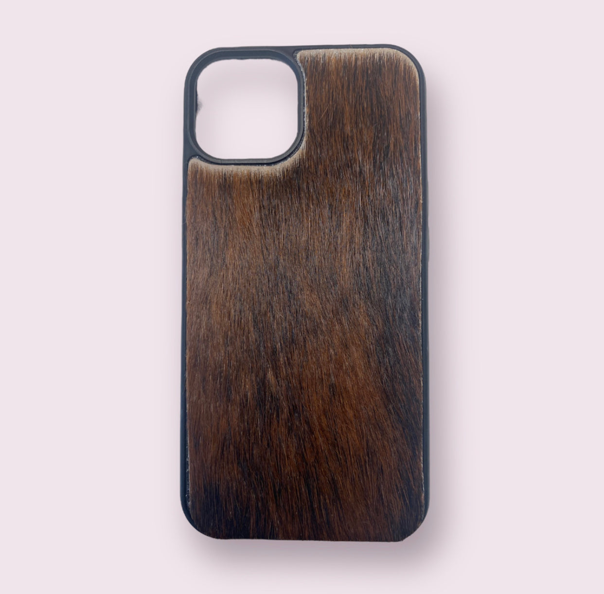 A8379 - IPhone 13 Hair on Hide Leather Case