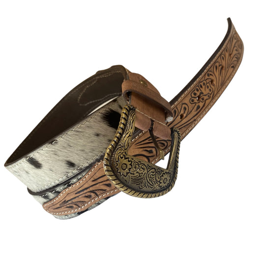 A8225 - 40" Hand Tooling Leather Cowhide Belt