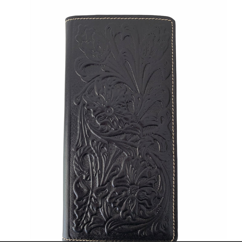 MWLW006 Genuine Tooled Leather Collection Men's Wallet - Rawhide Western Wear 