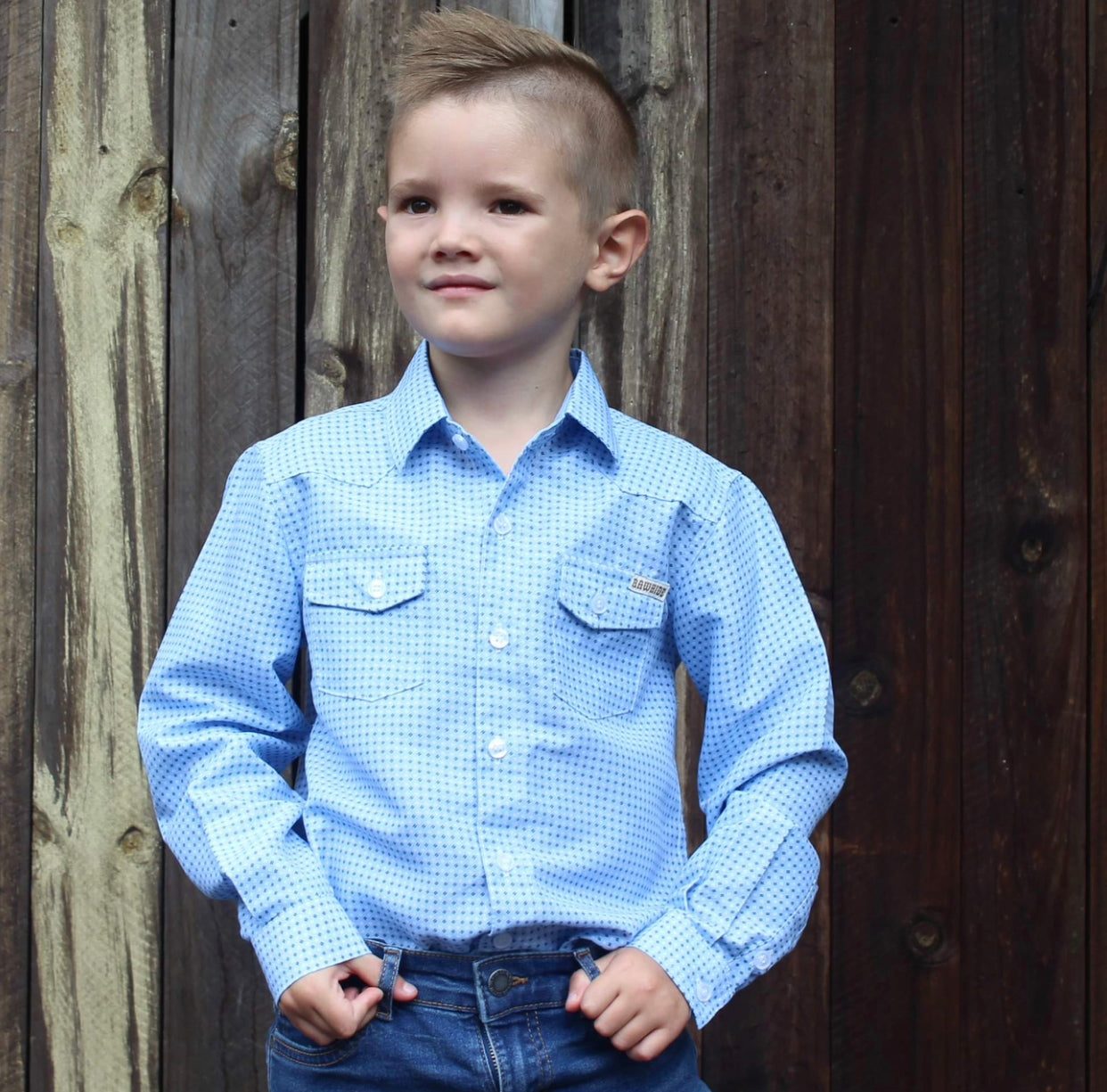 K2050B - Aren Kids Western Shirt