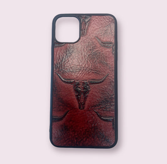 A8356 - IPhone 11 Pro Max Tooled Leather Case