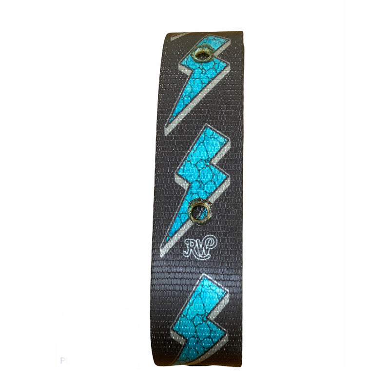 T5344 - Rawhide Lightening Bolt Latigo Set