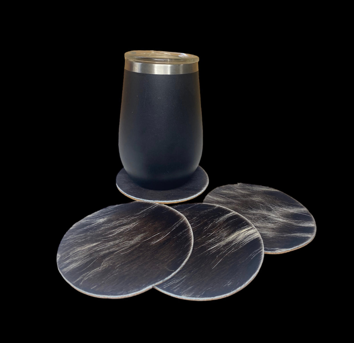 A8388- 100% Hide & Leather Coasters