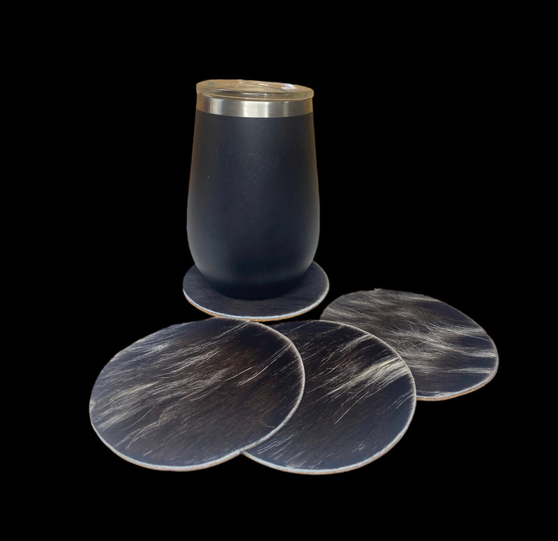 A8388- 100% Hide & Leather Coasters