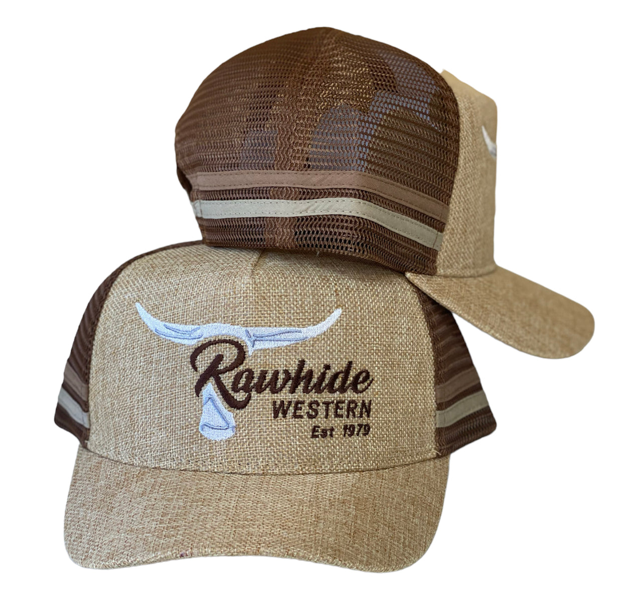 KP4098 - KIDS Rawhide  Hemp Country Trucker Cap