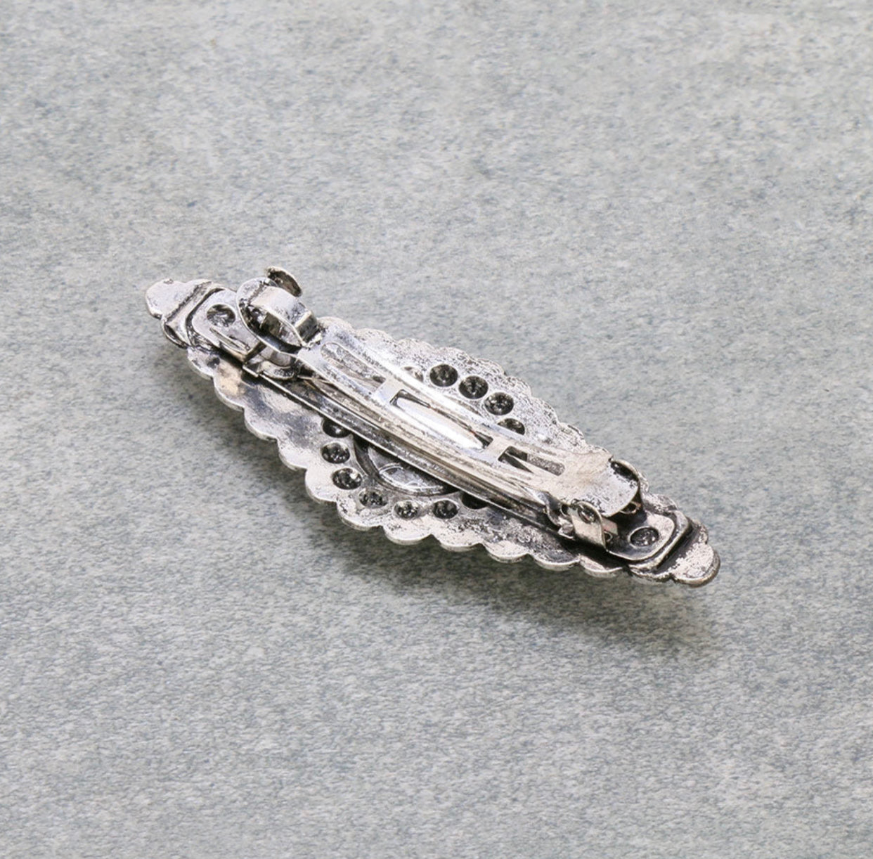 J6539TQ - Western Stone Hair Clip Barrette