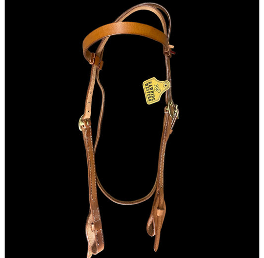 T5389 - Leather Brow Band Bridle - Quick Change Ends