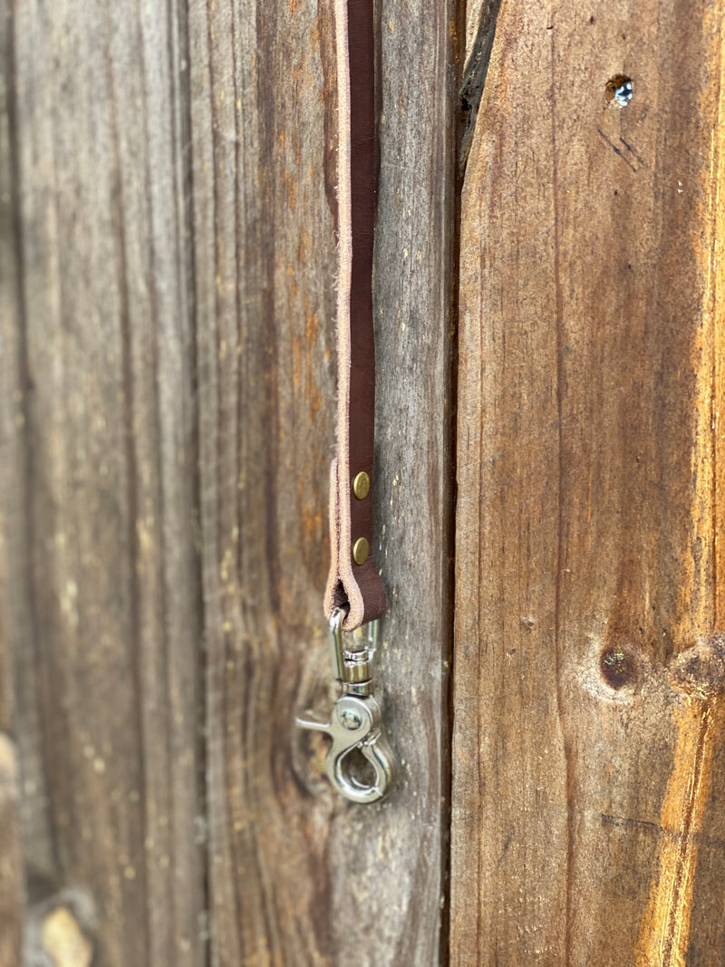 T5316  - Aust Made Adjustable Leather Barrel Reins