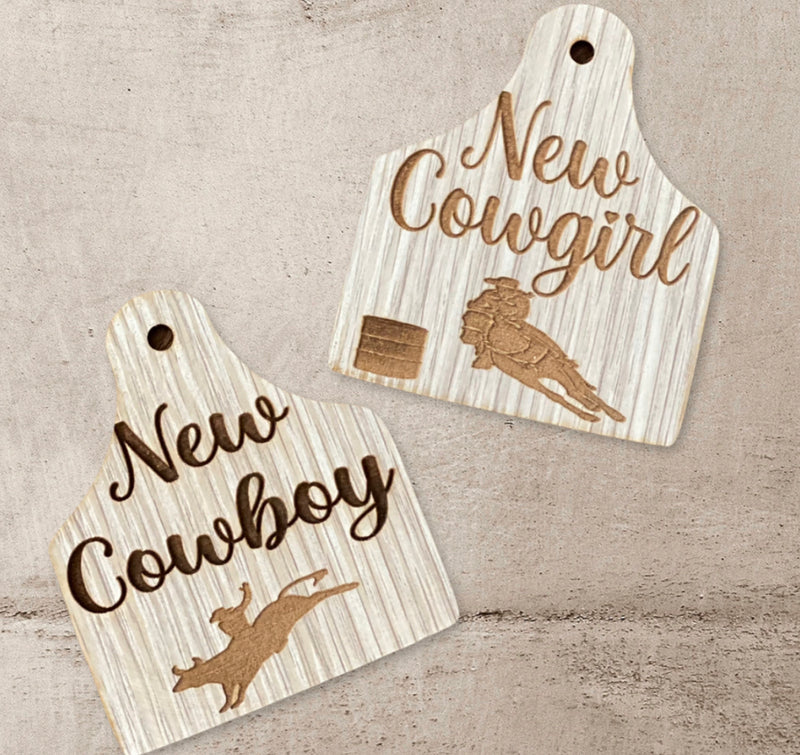 New Girl Or Boy Cattle Tag Discs