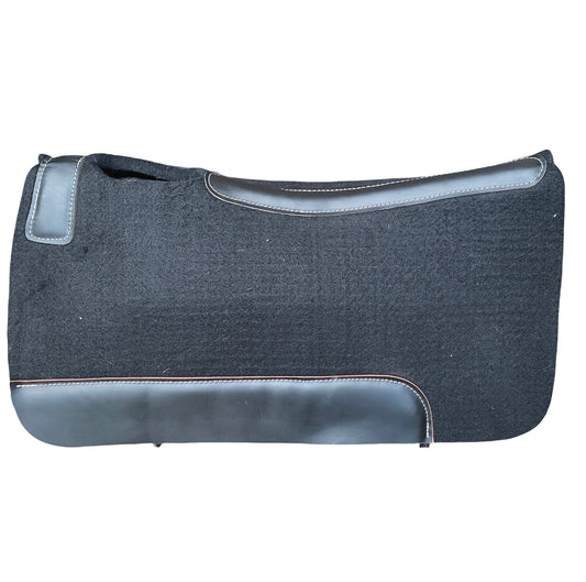 T5355 - Wool Felt Black Western Saddle Pad