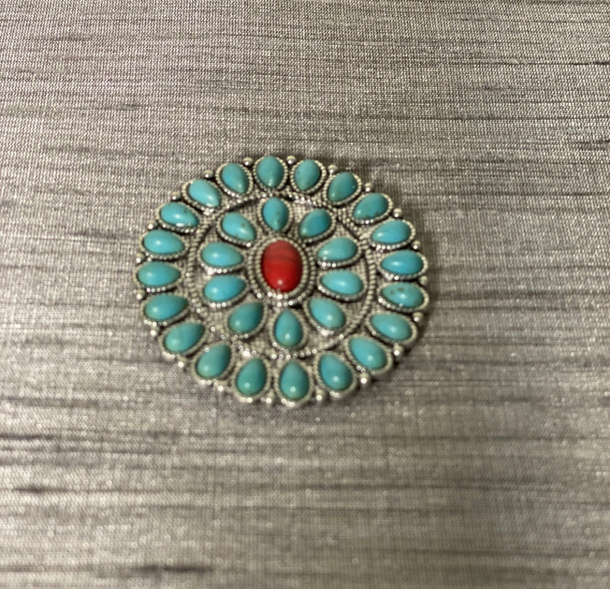 SA0016 - Western Design Flower Shape Phone Grip Adhesive Charm