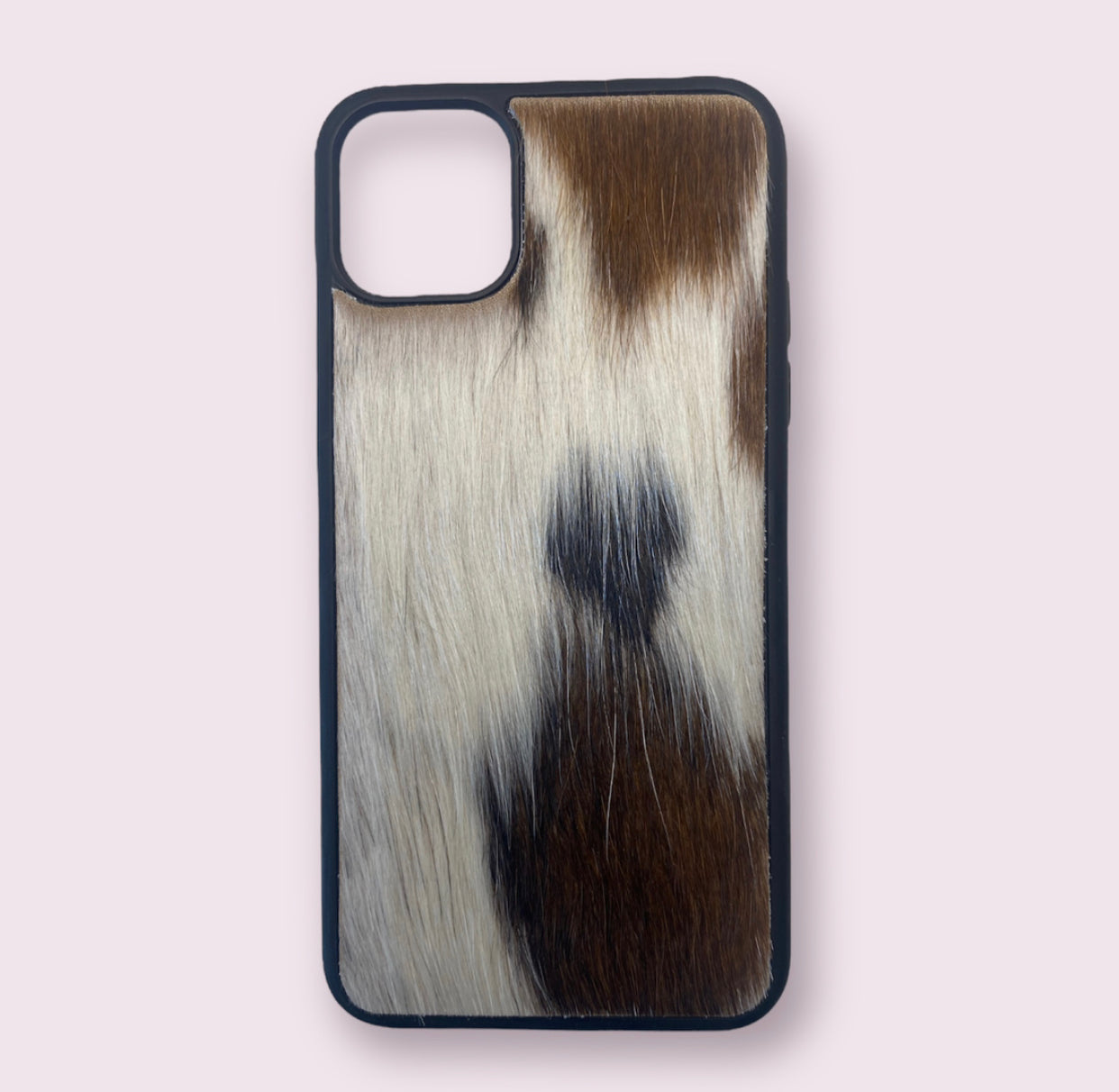 A8351 - IPhone 11 Pro Max Hair on Hide Leather Case