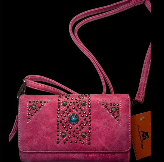 AB204 - American Bling Clutch / Crossbody Bag