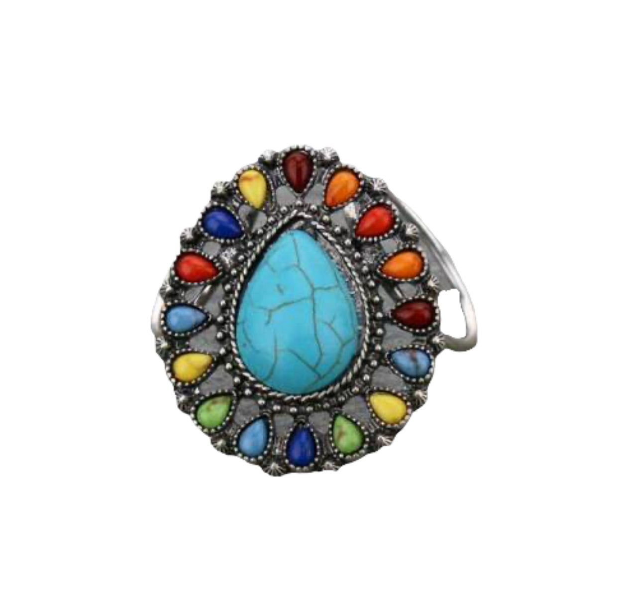 0007 - Western Style Stone Scarf Slide