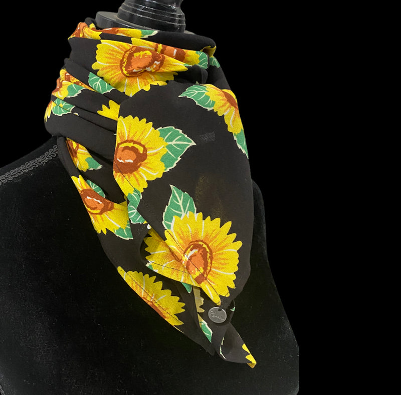 A8009 - Sunflower Rawhide Wild Rag Cowboy Scarf