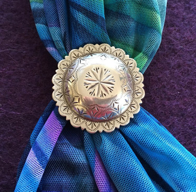 A8085 - Western Style Engraved Scarf Slide
