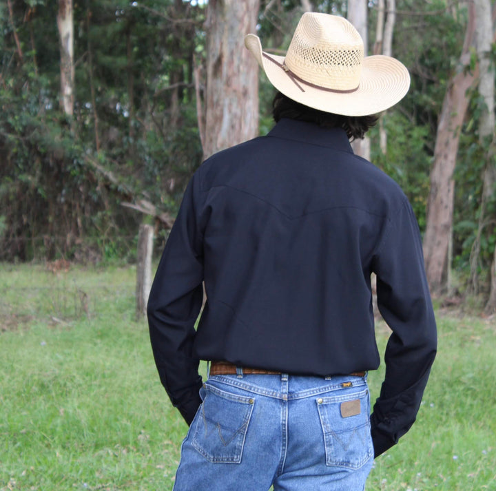 M3037 - Barry Rawhide Western Mens Check Arena Shirt main image 1