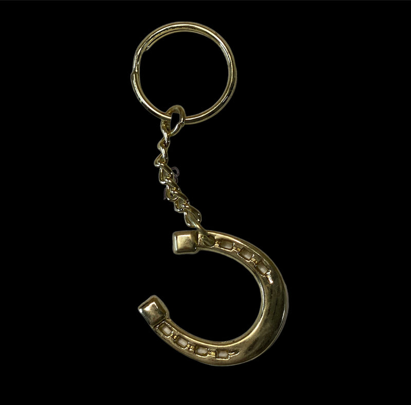 A7990 - Horse Shoe Gold Keychain