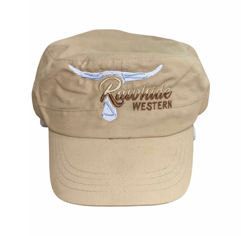 P4076  - Stone Cadet Rawhide Cap