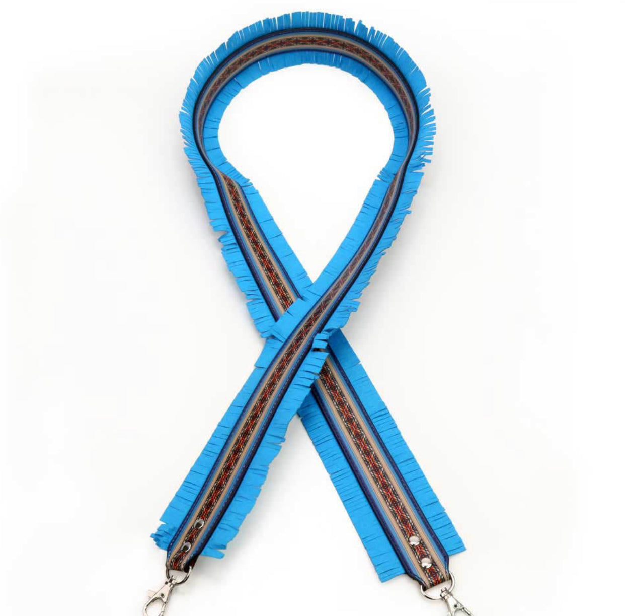 A8384 - Western Navajo Design Leather Bag Strap