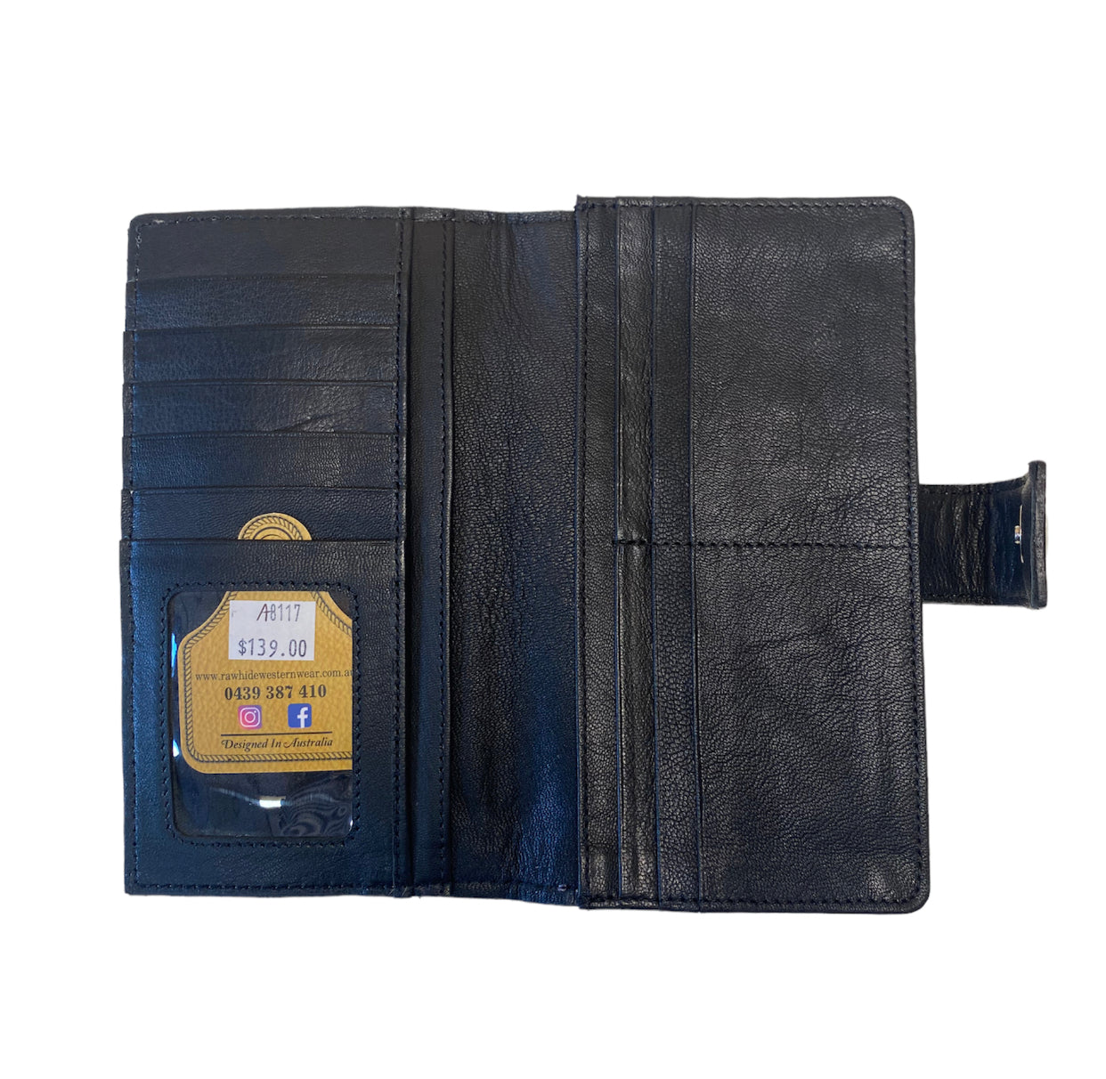 A8117 - Hide 100% Real Leather & Backstitch Wallet